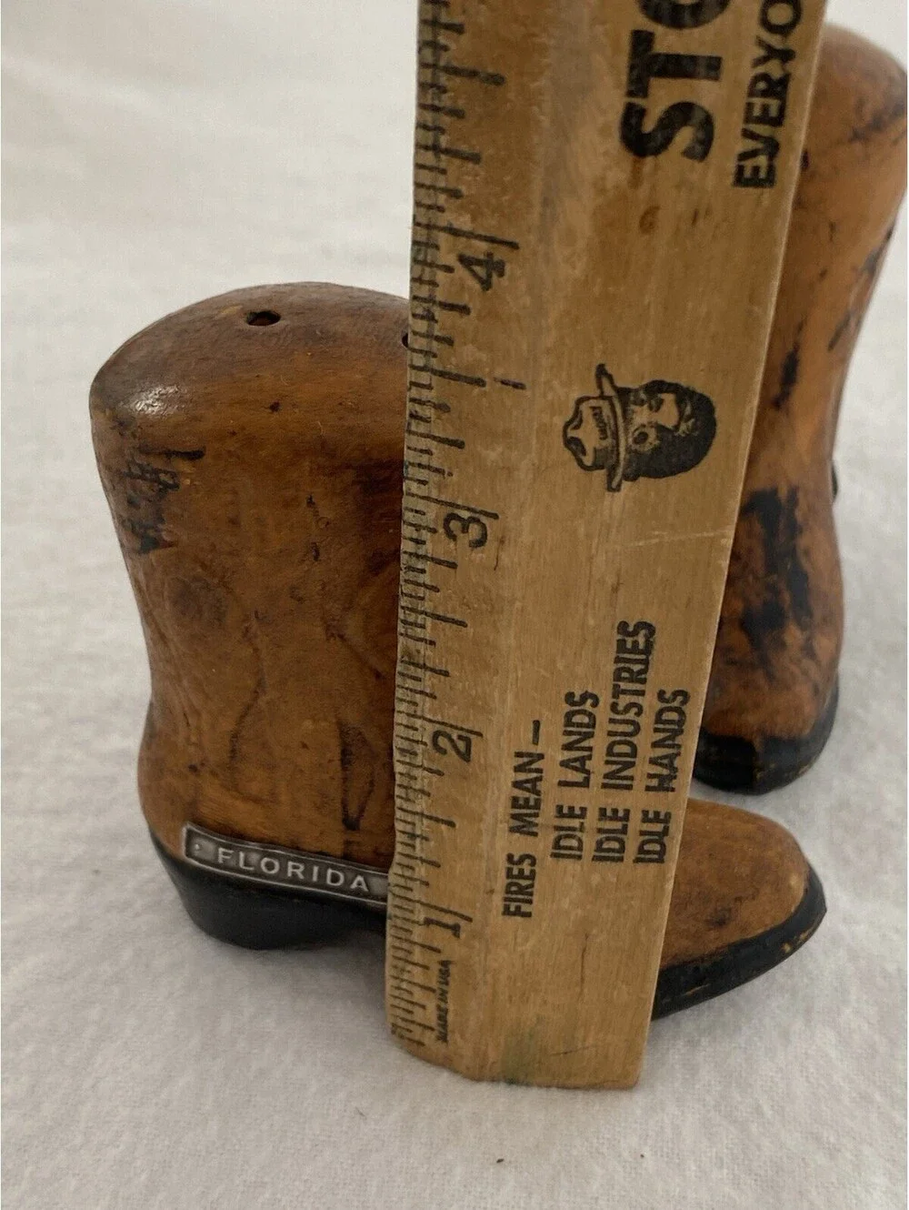 Vintage 1950s Cowboy Boots Salt Pepper Shakers Ceramic “Florida”